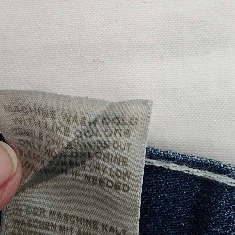 True Religion Straight Flap Blue Jeans Size 38